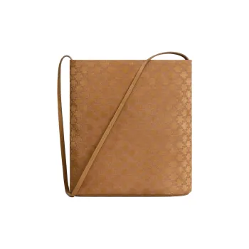 CELINE Triomphe Calfskin Bucket Bags Shoulder Bags Men's Brown