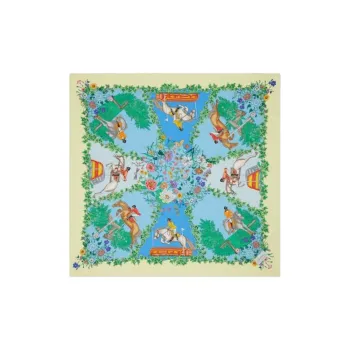 GUCCI Print, Silk Scarves Unisex Green