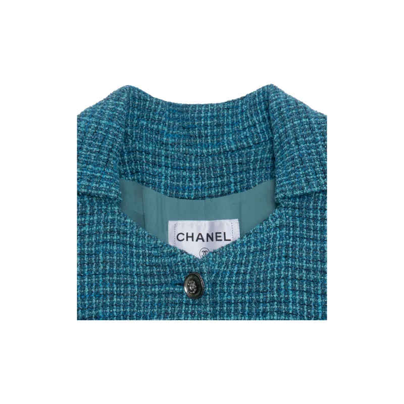 CHANEL Jacket Women's Turkish Blue-5