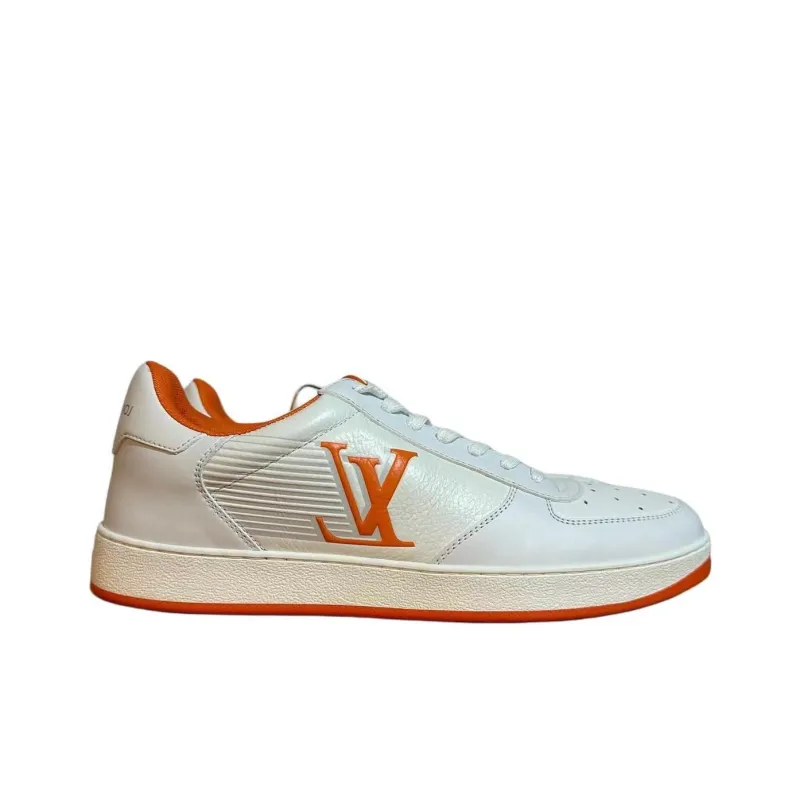 LOUIS VUITTON Rivoli Low Top Skateboard Shoes Men's White-1