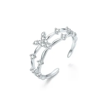 JINGUIFU S925 Silver Rings Women's