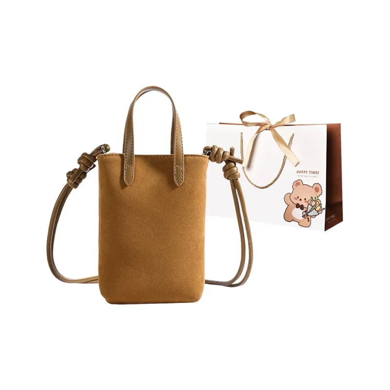 ERANGBEAR PU Crossbody Handbags Women's Leopard Print Coffee Brown-8