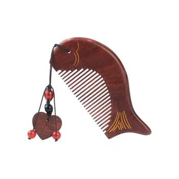 XIBI Year Of Abundance Bloodwood Portable Massage Comb Hairdressing Tools Straight Hair