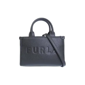 Furla Leather Shoulder Bag, Crossbody Bag, Handbag Women's Black