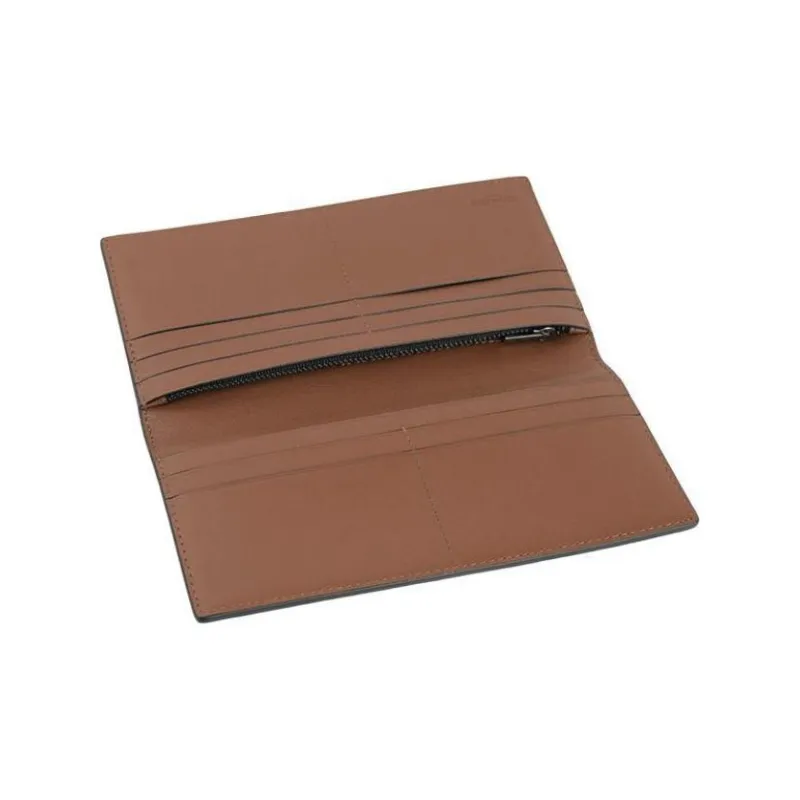 COACH Genuine Leather Wallet Men's Brown-3