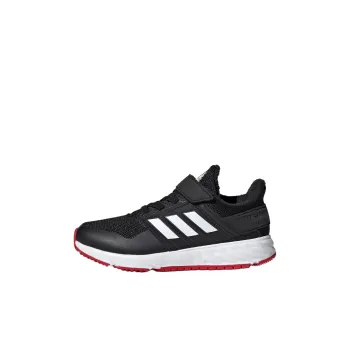 Adidas Fortafaito Anti-Slip Wear-Resistant Low-Top Kids' Running Shoes Black Children Aged 3-7 Years Old