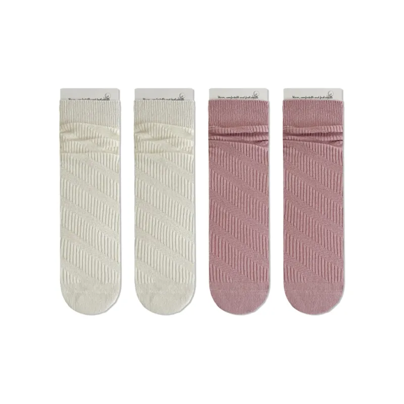 JIAZINI Mid Calf Socks Women's 4 Pack-8