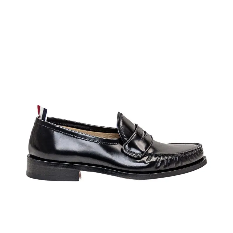 THOM BROWNE Ruched Detail Slip On Loafers Women's-1