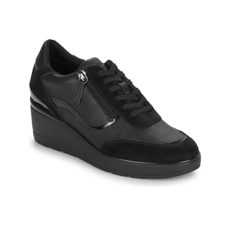 GEOX Slip Resistant Low Top Casual Shoes Women's Black-2
