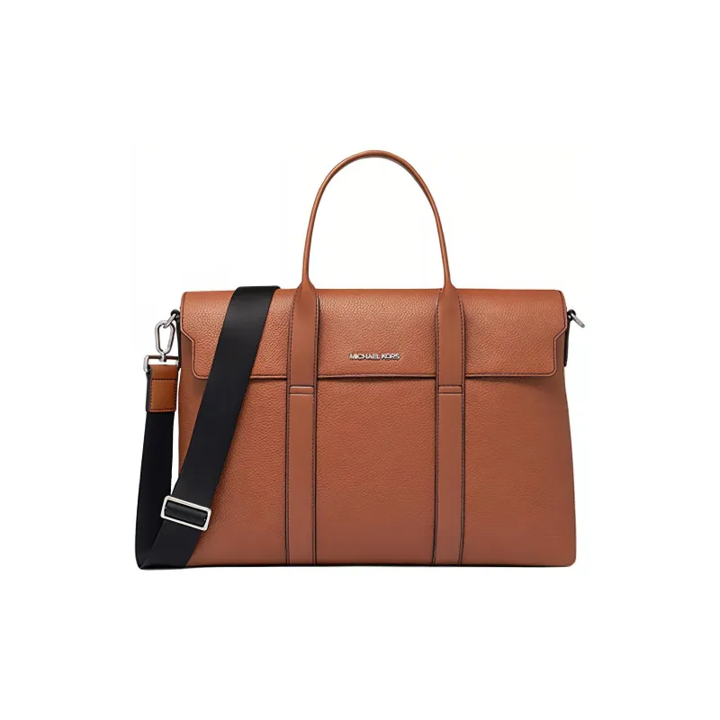 MICHAEL KORS Cooper Pebbled Leather Briefcase-0