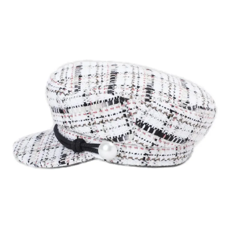 Maison Michel New Abby Tweed Sailor Cap-2