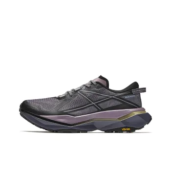 Anta Hunter Fury 2 Anti Slip Wear Resistant Low Top Carbon Plate Running Shoes Men's Black Purple