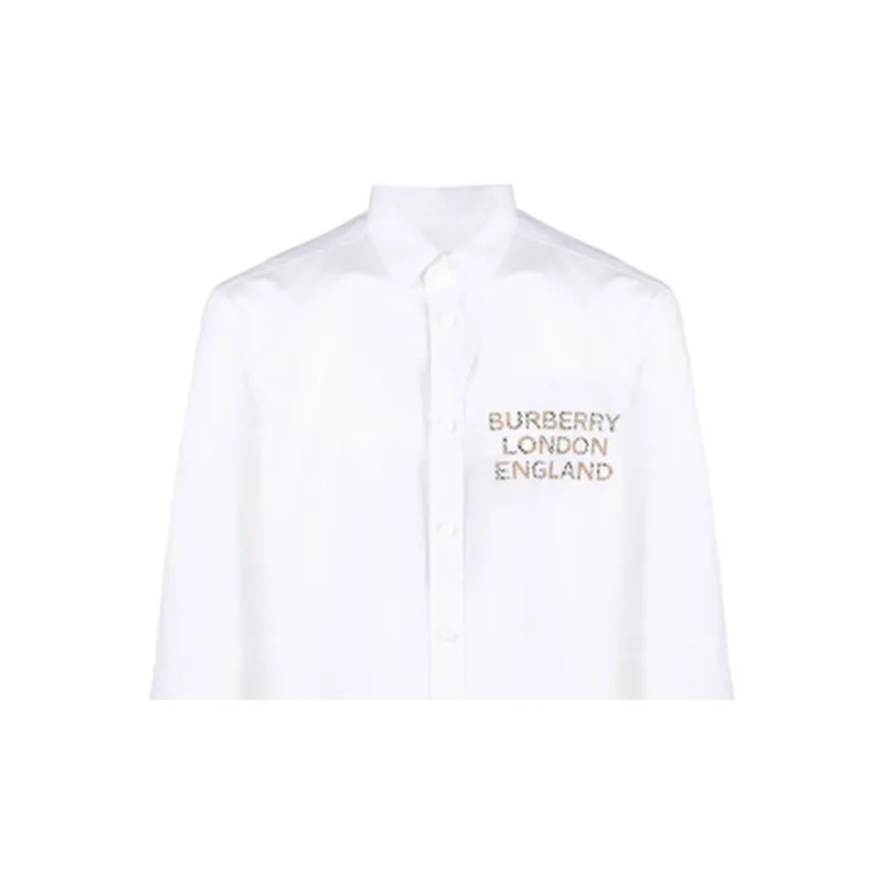 Burberry Shirts Men White-3