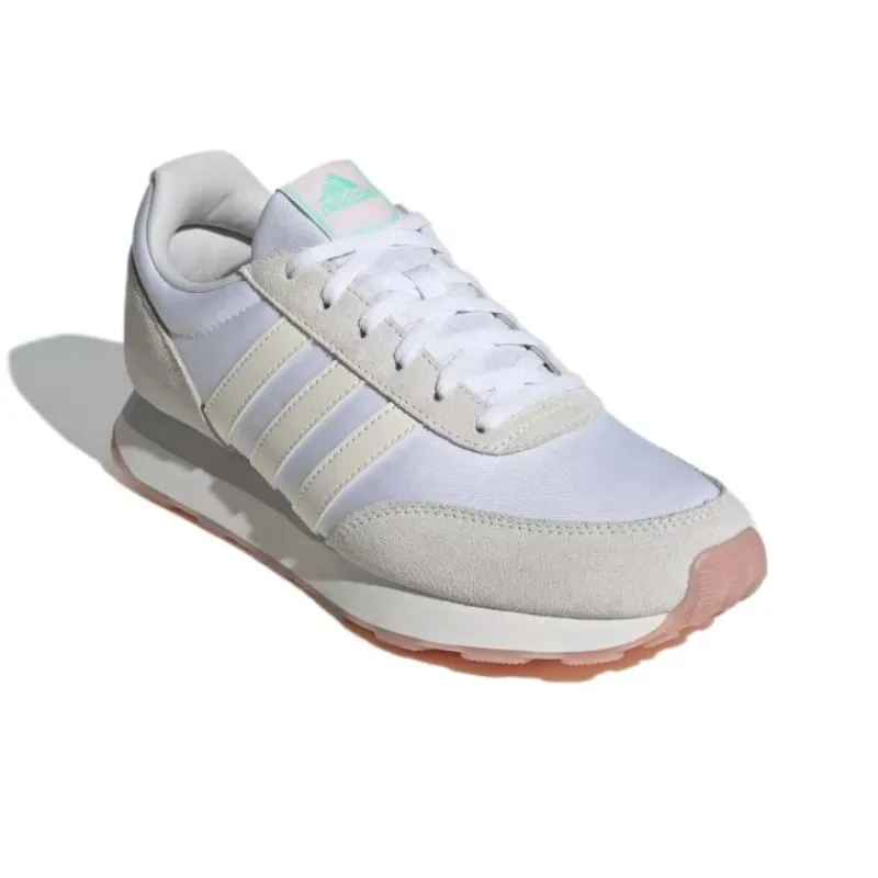 Adidas Run 60s Anti Slip Wear Resistant Low Top Running Shoes Women's White-2