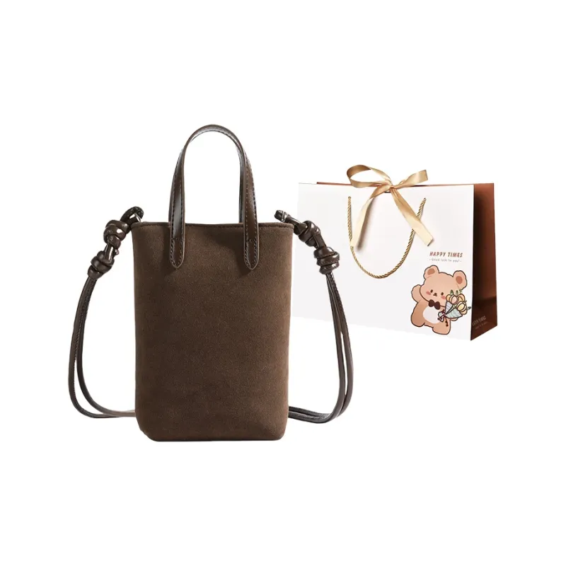ERANGBEAR PU Crossbody Handbags Women's Leopard Print Coffee Brown-4