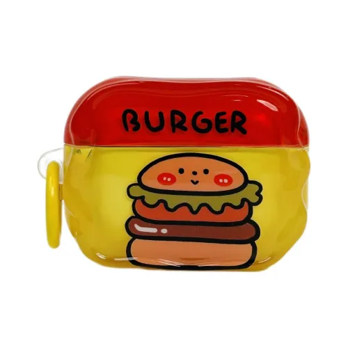 Sopi Compatible With Apple AirPods 4/2/3/4th Generation/AirPods Pro/Pro 2nd Generation TPU Yellow Bun Headphone Cases