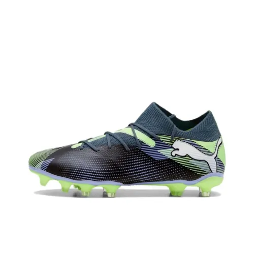 PUMA FUTURE 7 MATCH Anti-Slip Wear-Resistant Soccer Shoes Women's Gray Green