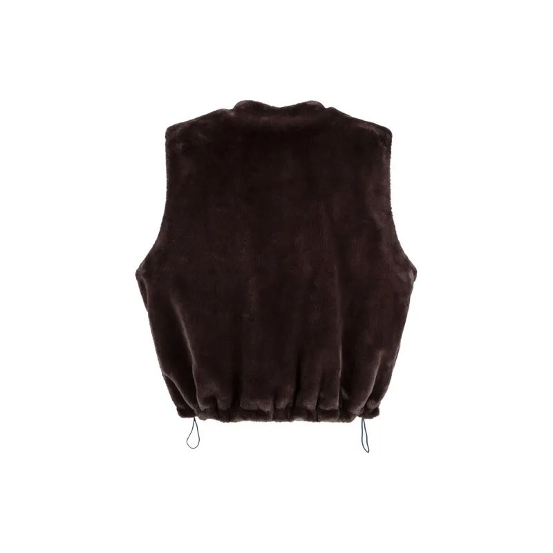 ORANGE DRAGON Vest Unisex Coffee-1