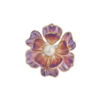 QIMEILA Copper Brooches Women's