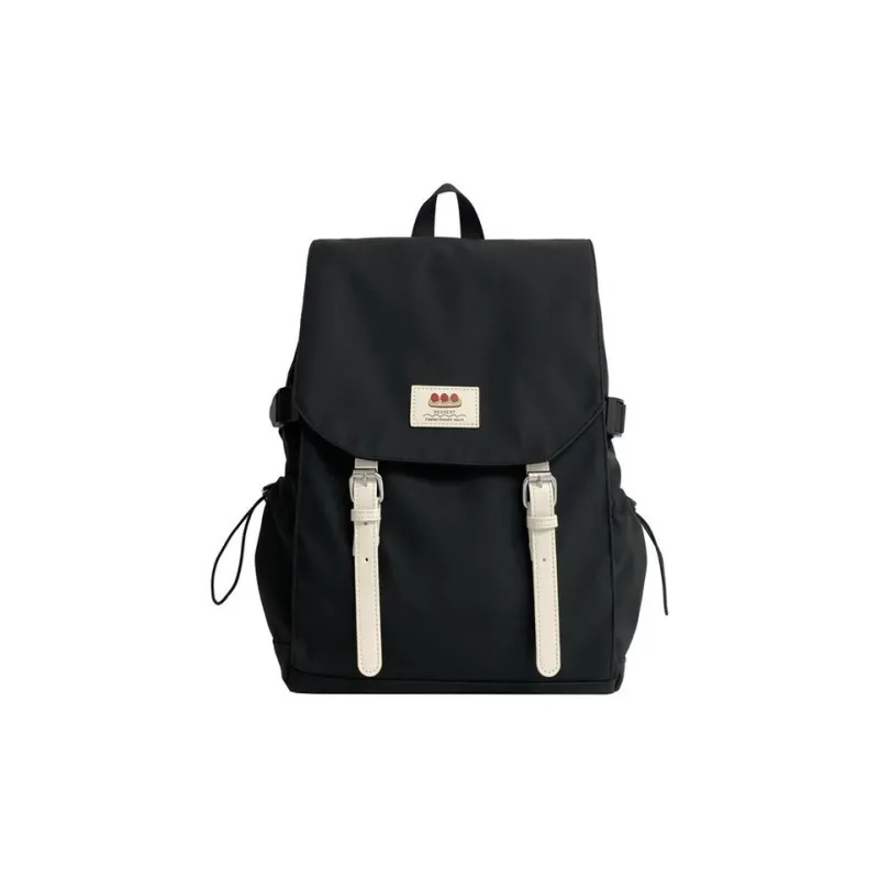 NX DOUGHNUT Composite Cloth Backpack Unisex White & Khaki/Gray & Blue/Black-4