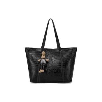 CORALDAISY Synthetic Leather Shoulder Bag Tote Regular Women's Mousse Black