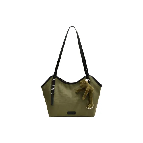 Yalu pleated Tote Bag Shoulder Bag Regular Women's Black/Brown