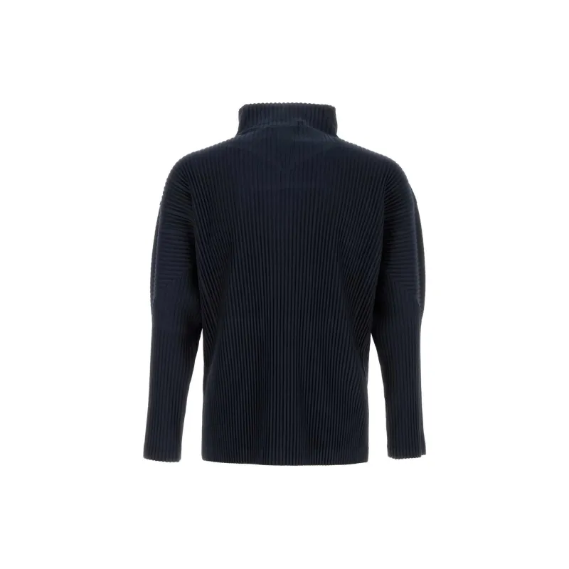 HOMME PLISSE' ISSEY MIYAKE Plissé Effect Mock-Neck Jacket-1