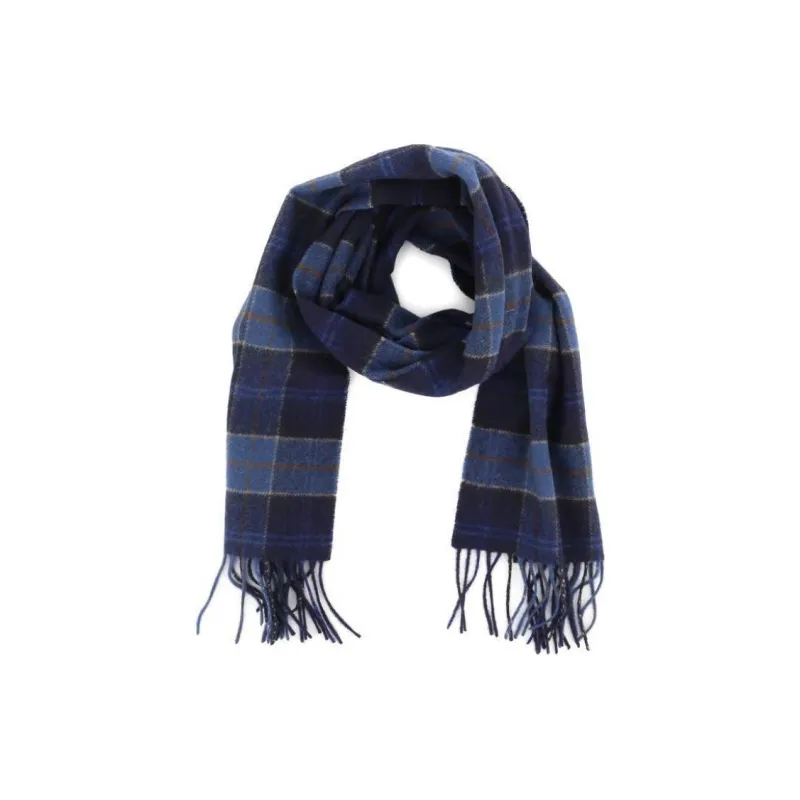 BARBOUR Tartan Checked Fringed Scarf-0