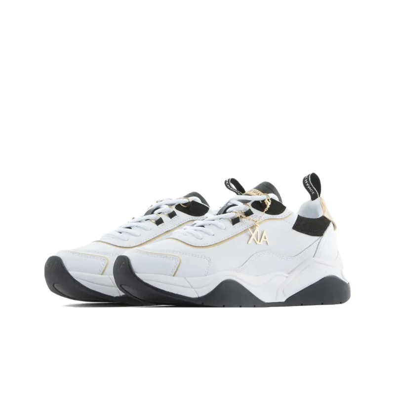 ARMANI EXCHANGE Logo-charm Leather Lace-up Sneakers-2