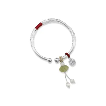 BYTHERE 999 Fine Silver Push Pull Bangle, Anniversary Women's