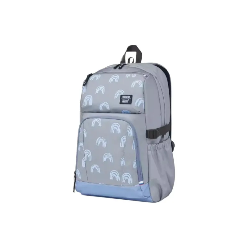 AMERICAN TOURISTER Fabric Backpack Unisex Blue Purple-1