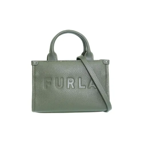 Furla Leather Shoulder Bag, Crossbody Bag, Handbag Women's Green