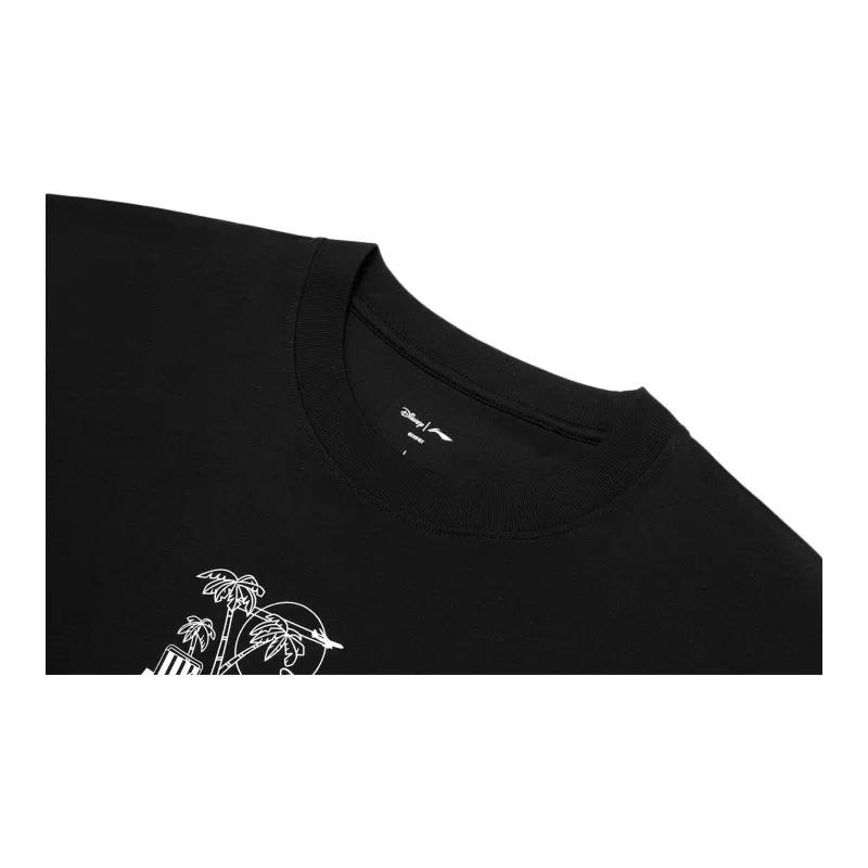LiNing x Disney T Shirt Men's Black-4