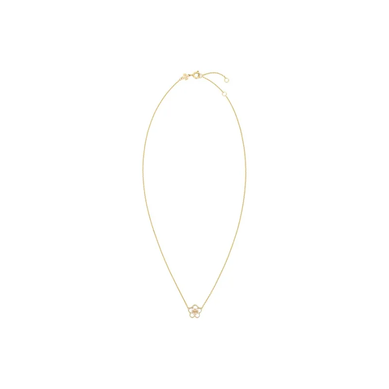 TORY BURCH Kira Flower Pendant Necklace-1