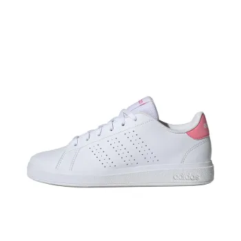 Adidas ADVANTAGE BASE 2.0 Cushioning Wear Resistant Low Top Kids' Skateboarding Shoes White Teenagers