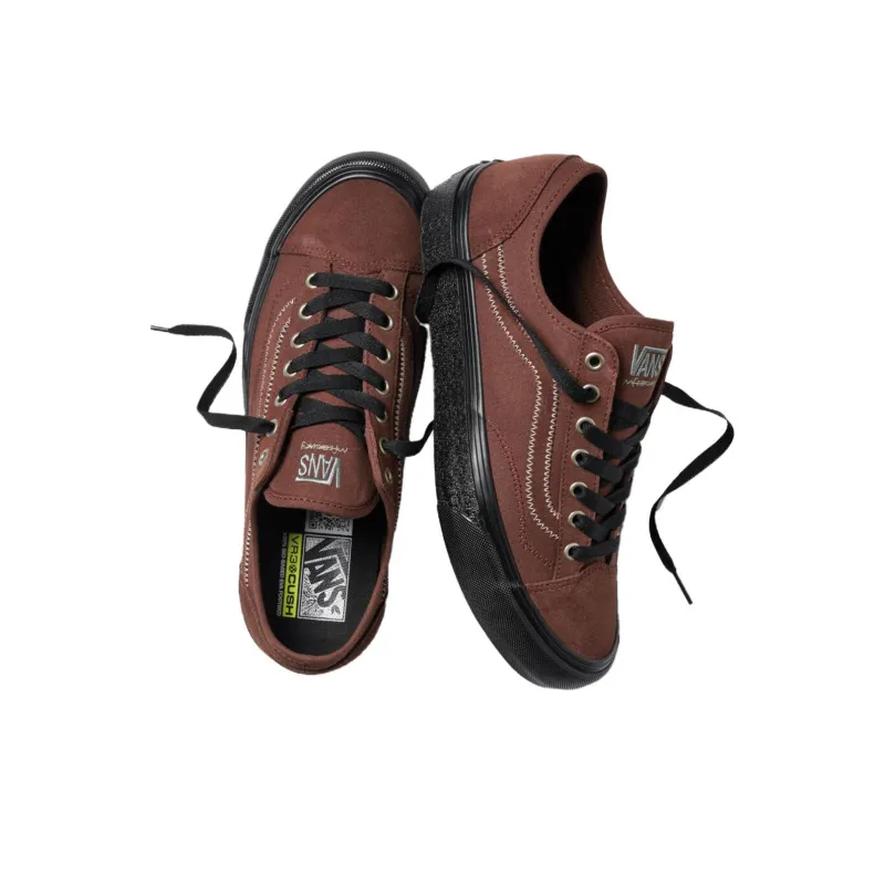 MICHAEL FEBRUARY x Vans Anti Slip Wear Resistant Low Top Skateboard Shoes Unisex Dark Brown-2
