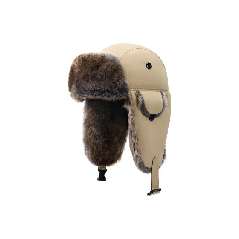 CAMEL Polyester Trapper Hats Unisex-2