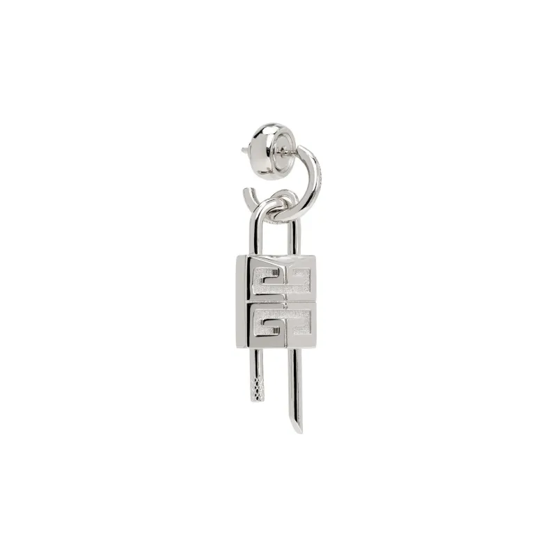 GIVENCHY Brass Earrings Men's Silver-0