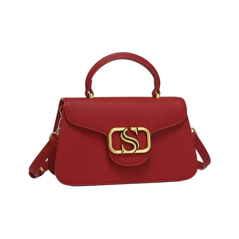 ST&SAT PU Crossbody Handbag Shoulder Bag Regular Women's Bordeaux Red-1