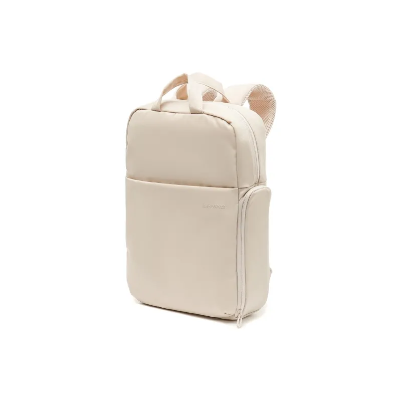 LiNing Sports Life Collection Waterproof Fabric Backpack Regular Unisex Mica Gray-1