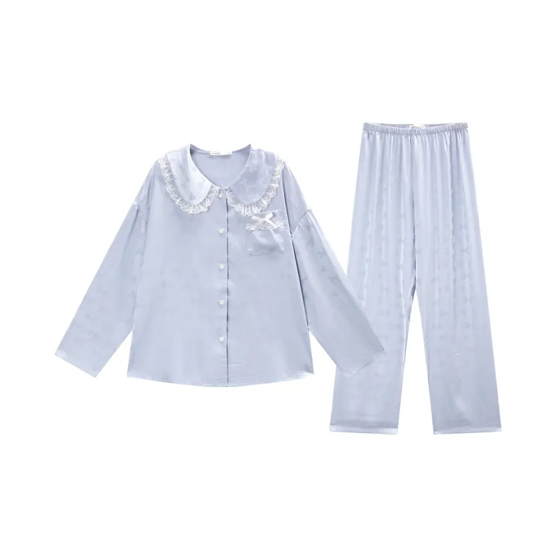 GUKOO Pajama Set Women's Aqua Blue-0