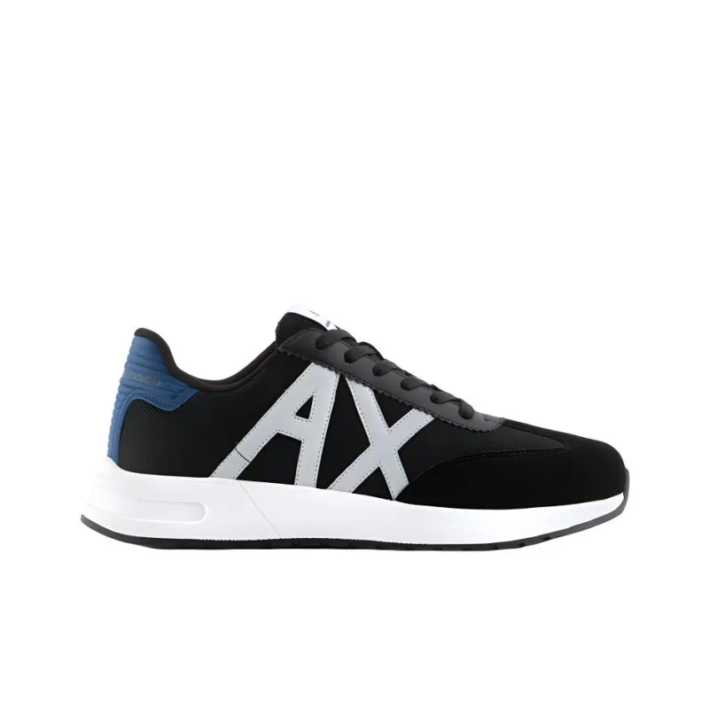 ARMANI EXCHANGEAE Low Top Casual Shoes Men's Black White Blue-1