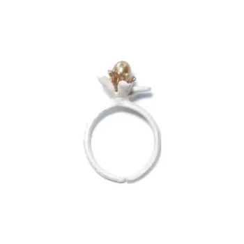Michael Michaud Freshwater Pearl Rings Women's White