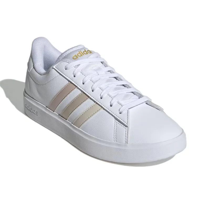 Adidas GRAND COURT 2.0 Anti Slip Wear Resistant Low Top Skateboard Shoes Women's White-2