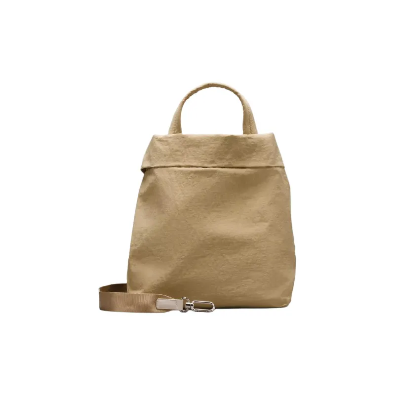 Lululemon Polyester Spandex Shoulder Bag Crossbody Bag Handbag Regular Unisex Light Brown-1