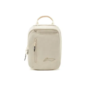 LiNing Sports Life Collection Polyester Shoulder Bag, Crossbody Bag Regular Unisex Ivory