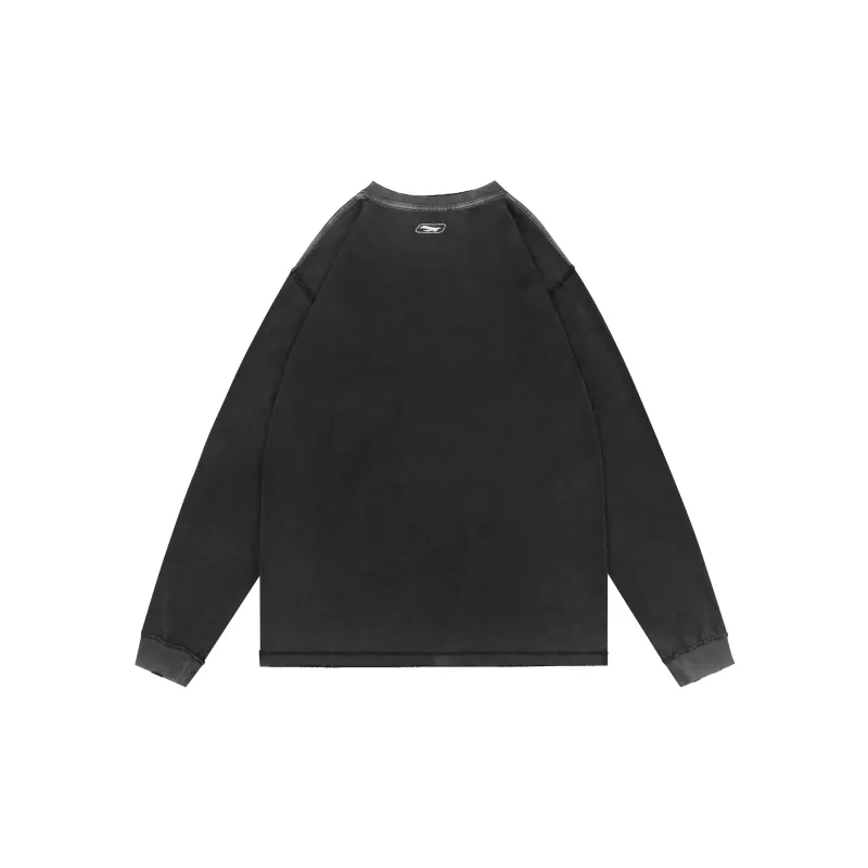 False Perception Sweatshirt Unisex Washed Black-1