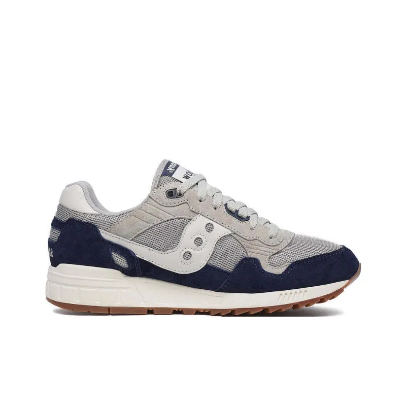 Saucony Shadow 5000 Cushioning Slip Resistant Low Top Running Shoes Men's Gray Blue-1