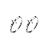 Star Hoop Earrings-1 Pair