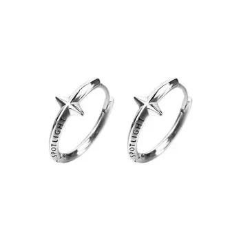 GUDUD 925 Sterling Silver Earrings Men's